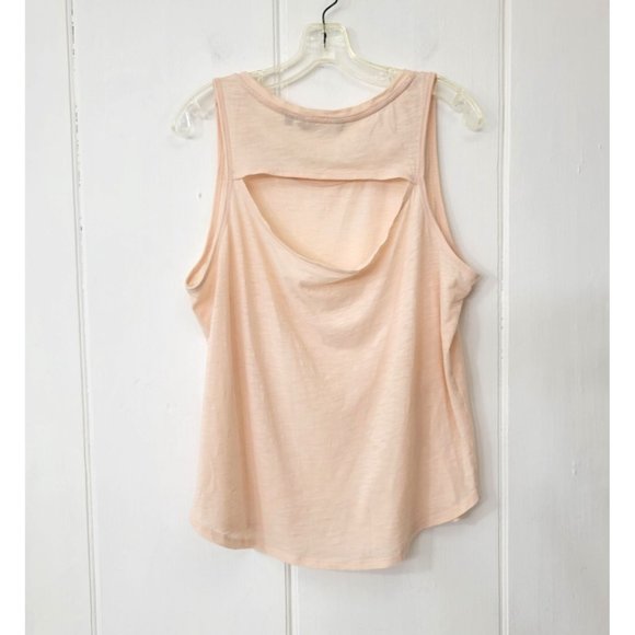 Athleta Light Pink Tank Top with Back Cut Out - Picture 2 of 5
